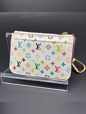 Louis Vuitton Monogram Multicolore Murakami Key Cles with COA